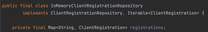 InMemoryClientRegistrationRepository